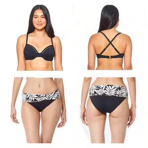 BLEU ROD BEATTIE Molded Underwire Bikini Top and Bikini Bottom